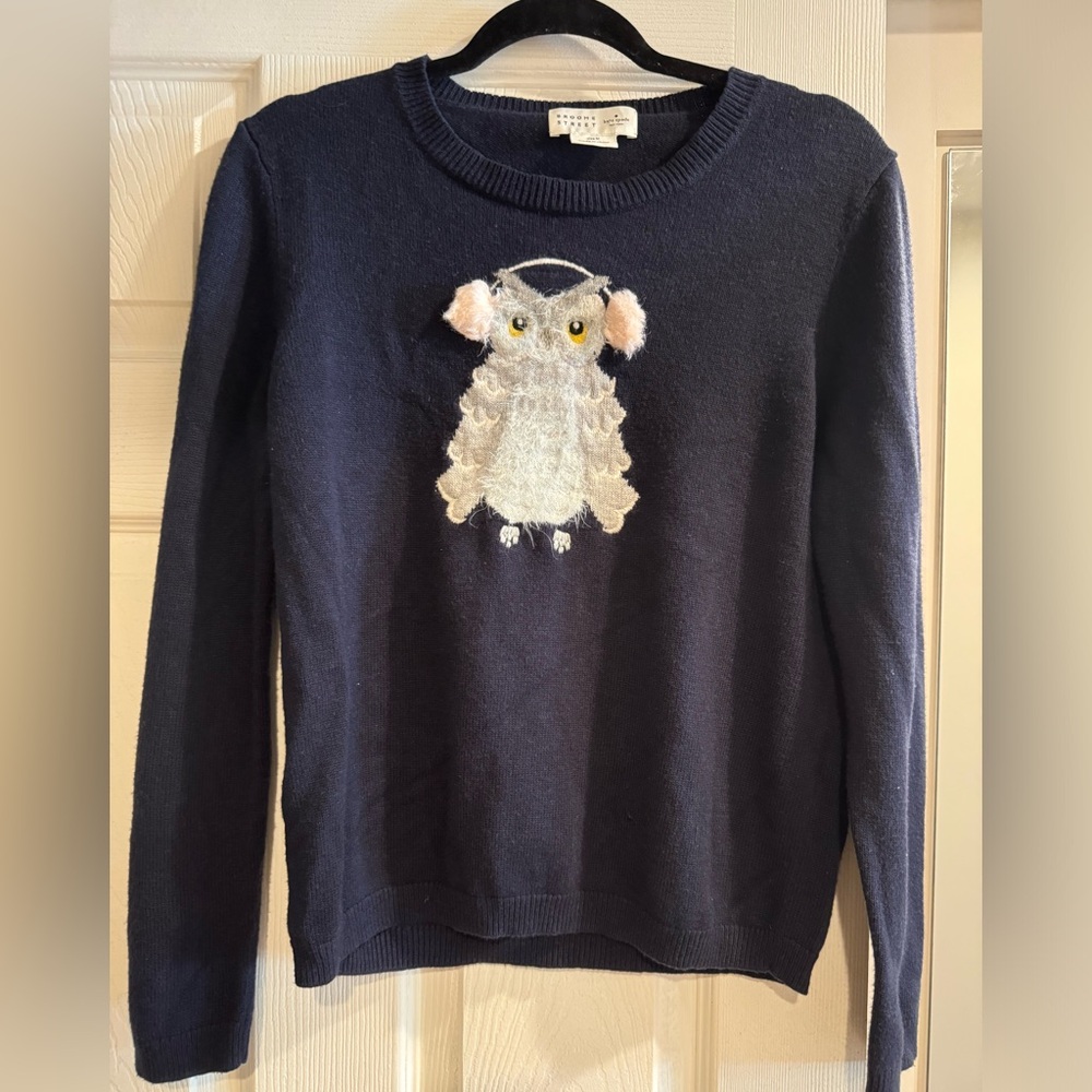 Broome Street - Kate Spade navy owl sweater